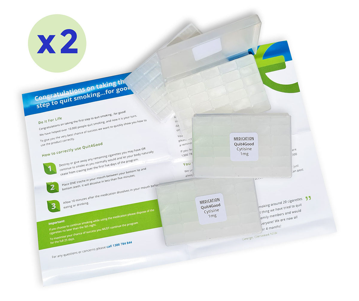 2 x Nicotine FREE Oral Troche* Course - Discount Double Pack
